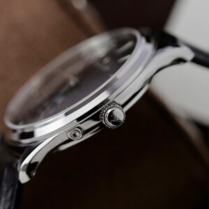 Đồng hồ Jaeger Lecoultre Rep 11 Master Ultrathin Moon mặt đen dây da 39mm (2)