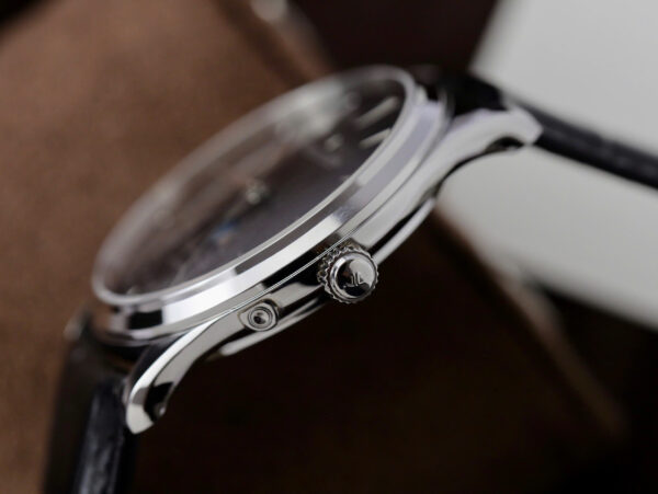 Đồng hồ Jaeger Lecoultre Rep 11 Master Ultrathin Moon mặt đen dây da 39mm (2)
