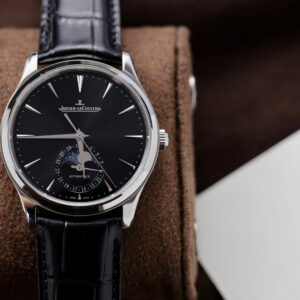 Đồng hồ Jaeger Lecoultre Rep 11 Master Ultrathin Moon mặt đen dây da 39mm (2)