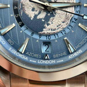 Đồng hồ Omega Rep 11 Seamaster Aqua Terra Worldtimer Summer Blue dây kim loại nhà máy VS 43mm (2)