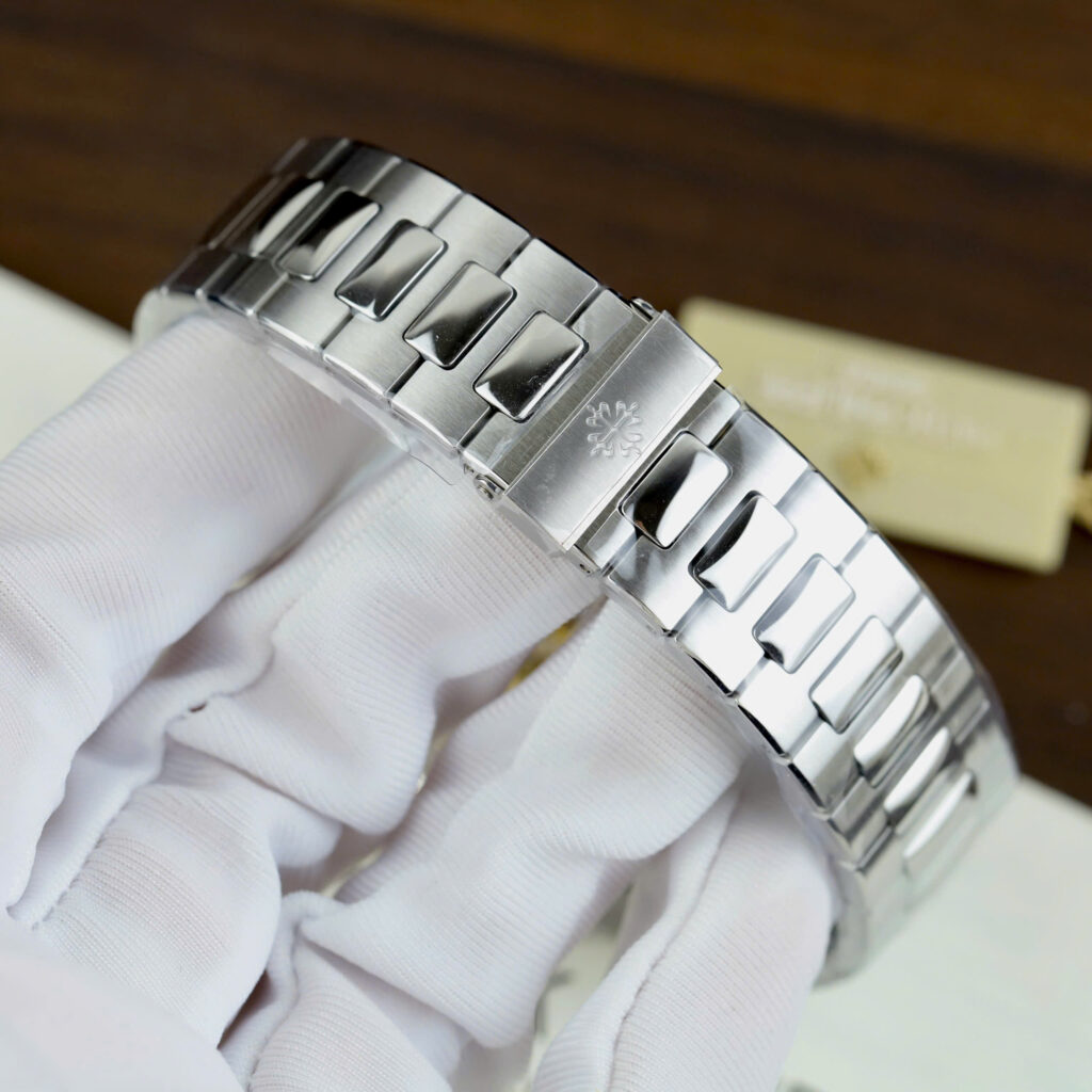 Đồng hồ Patek Philippe Nautilus 5726 Rep 11 mặt trắng dây kim loại nhà máy PPF 40 (2)