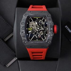 Đồng hồ Richard Mille RM35-01 Rep 11 màu đỏ vỏ carbon NTPT xưởng ZF 49,9x43mm (2)