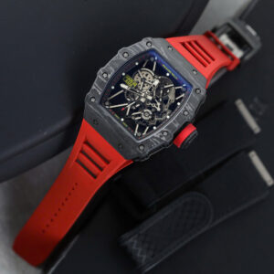 Đồng hồ Richard Mille RM35-01 Rep 11 màu đỏ vỏ carbon NTPT xưởng ZF 49,9x43mm (2)