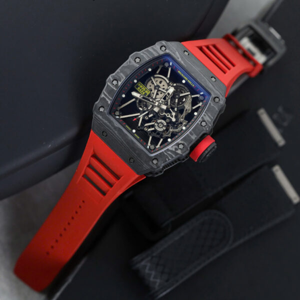 Đồng hồ Richard Mille RM35-01 Rep 11 màu đỏ vỏ carbon NTPT xưởng ZF 49,9x43mm (2)