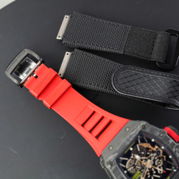 Đồng hồ Richard Mille RM35-01 Rep 11 màu đỏ vỏ carbon NTPT xưởng ZF 49,9x43mm (2)
