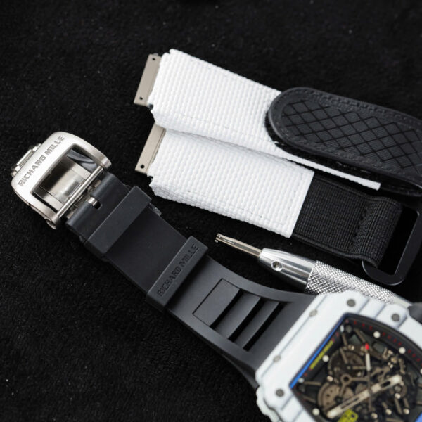 Đồng hồ Richard Mille RM35-01 Rep 11 vỏ carbon NTPT màu trắng nhà máy ZF 49,9x43mm (2)