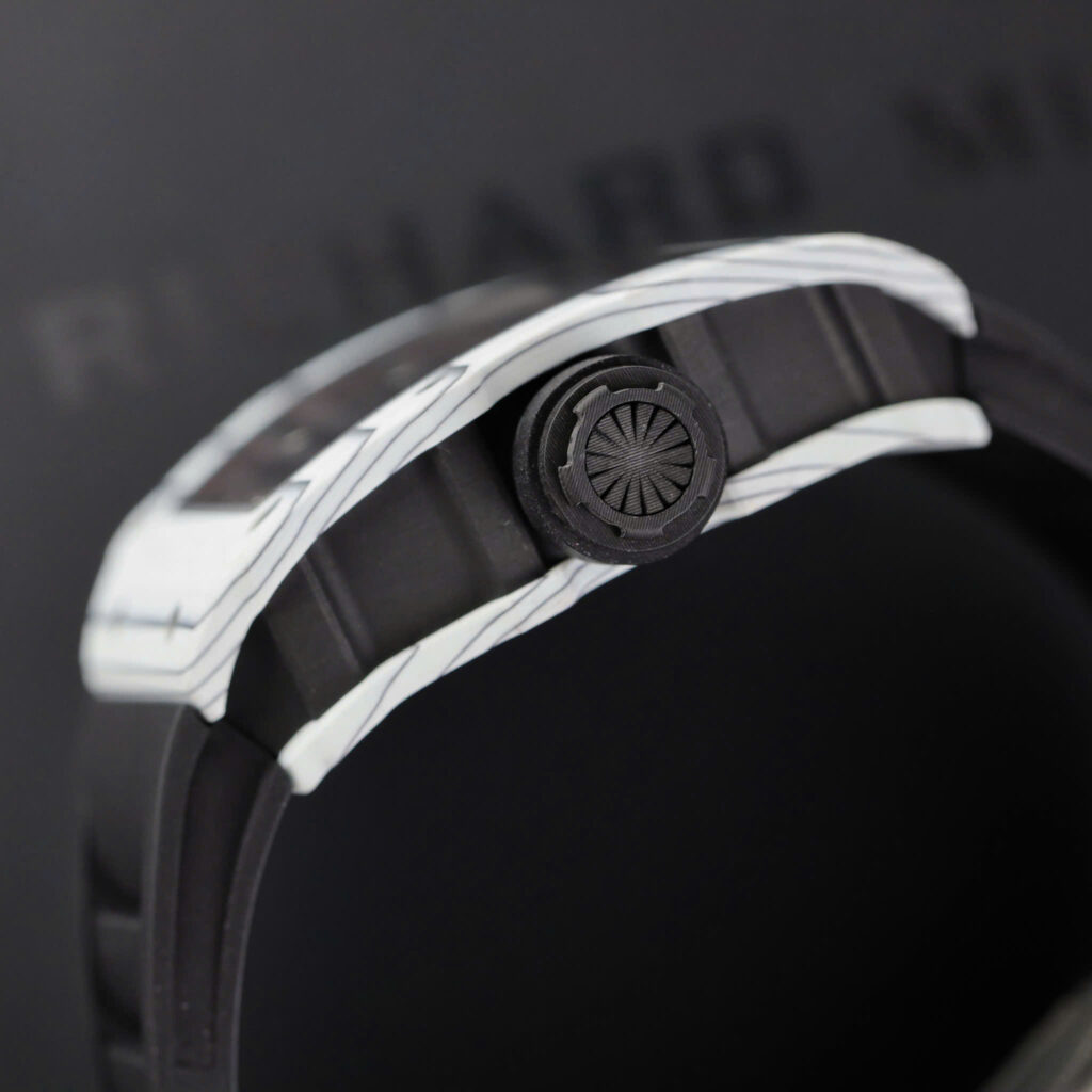 Đồng hồ Richard Mille RM35-01 Rep 11 vỏ carbon NTPT màu trắng nhà máy ZF 49,9x43mm (2)