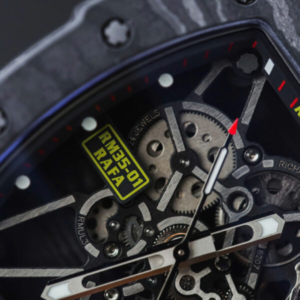 Đồng hồ Richard Mille RM35-01 Replica 11 màu đen vỏ carbon NTPT nhà máy ZF 49,9x43mm (2)