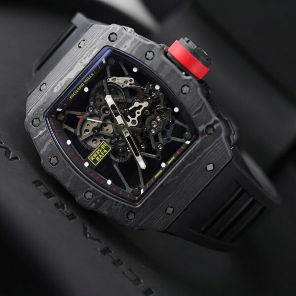 Đồng hồ Richard Mille RM35-01 Replica 11 màu đen vỏ carbon NTPT nhà máy ZF 49,9x43mm (2)