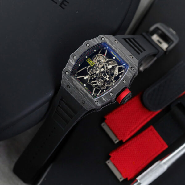 Đồng hồ Richard Mille RM35-01 Replica 11 màu đen vỏ carbon NTPT nhà máy ZF 49,9x43mm (2)