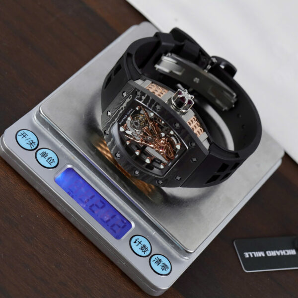 Đồng hồ Richard Mille Rep 11 RM66 Flying Tourbillon vỏ carbon dây cao su đen 42.7×49 (2)