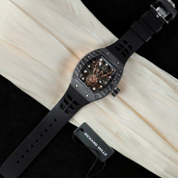 Đồng hồ Richard Mille Rep 11 RM66 Flying Tourbillon vỏ carbon dây cao su đen 42.7×49 (2)