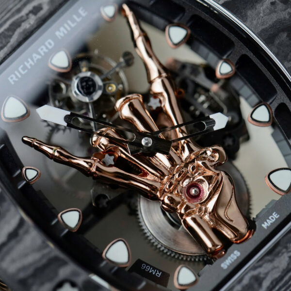 Đồng hồ Richard Mille Rep 11 RM66 Flying Tourbillon vỏ carbon dây cao su đen 42.7×49 (2)