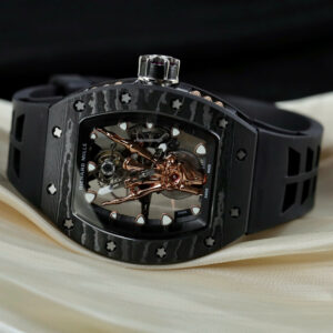 Đồng hồ Richard Mille Rep 11 RM66 Flying Tourbillon vỏ carbon dây cao su đen 42.7×49 (2)