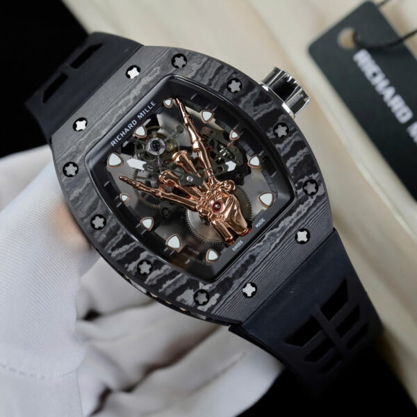 Đồng hồ Richard Mille Rep 11 RM66 Flying Tourbillon vỏ carbon dây cao su đen 42.7×49 (2)