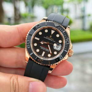 Đồng hồ Rolex Yacht-Master Rep 11 bọc vàng hồng 18K dây cao su 40mm (2)
