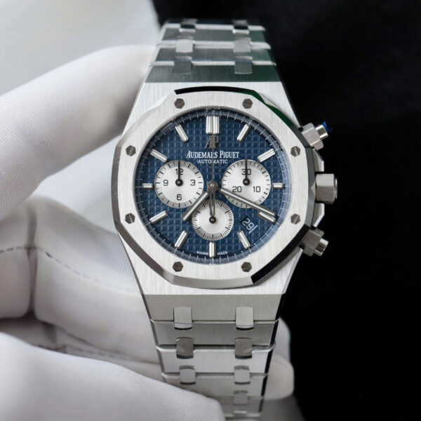 Đồng hồ Audemars Piguet Rep 1 1 Royal Oak Chronograph 26331ST mặt xanh dương nhà máy APS 41mm (8)