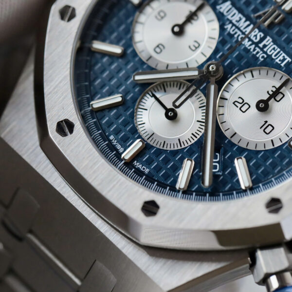 Đồng hồ Audemars Piguet Rep 1 1 Royal Oak Chronograph 26331ST mặt xanh dương nhà máy APS 41mm (2)