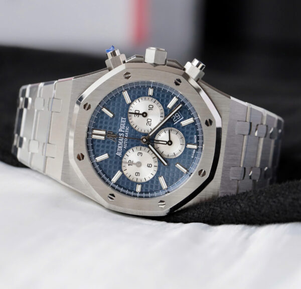Đồng hồ Audemars Piguet Rep 1 1 Royal Oak Chronograph 26331ST mặt xanh dương nhà máy APS 41mm (8)