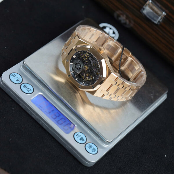 Đồng hồ Audemars Piguet Rep 11 Royal Oak Jumbo Extra-thin Openworked 16204 máy cơ tự động xưởng ZF 39mm (2)