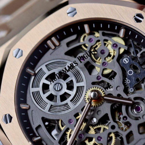 Đồng hồ Audemars Piguet Rep 11 Royal Oak Jumbo Extra-thin Openworked 16204 máy cơ tự động xưởng ZF 39mm (2)