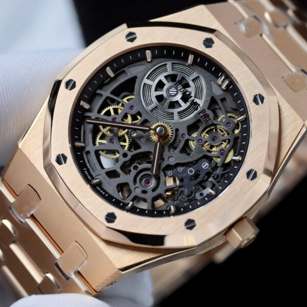 Đồng hồ Audemars Piguet Rep 11 Royal Oak Jumbo Extra-thin Openworked 16204 máy cơ tự động xưởng ZF 39mm (2)