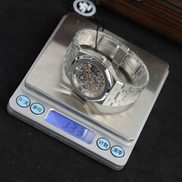 Đồng hồ Audemars Piguet Rep cao cấp Royal Oak Jumbo Extra-thin Openworked 16204 máy cơ Thụy Sỹ xưởng ZF 39mm (8)