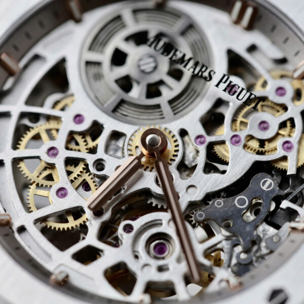 Đồng hồ Audemars Piguet Rep cao cấp Royal Oak Jumbo Extra-thin Openworked 16204 máy cơ Thụy Sỹ xưởng ZF 39mm (8)