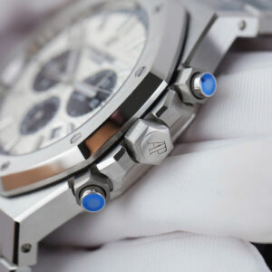 Đồng hồ Audemars Piguet Royal Oak Chronograph 26331ST Rep 11 nam mặt trắng nhà máy APS 41mm (2)