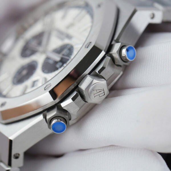 Đồng hồ Audemars Piguet Royal Oak Chronograph 26331ST Rep 11 nam mặt trắng nhà máy APS 41mm (2)