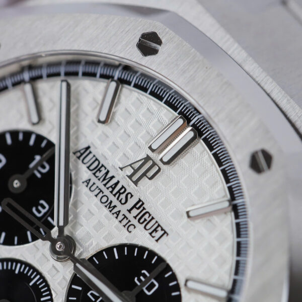 Đồng hồ Audemars Piguet Royal Oak Chronograph 26331ST Rep 11 nam mặt trắng nhà máy APS 41mm (2)