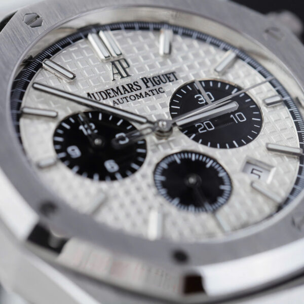 Đồng hồ Audemars Piguet Royal Oak Chronograph 26331ST Rep 11 nam mặt trắng nhà máy APS 41mm (2)