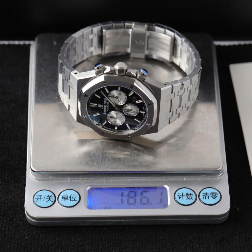 Đồng hồ Audemars Piguet Royal Oak Chronograph 26331ST Replica 11 nam mặt đen nhà máy APS 41mm (2)