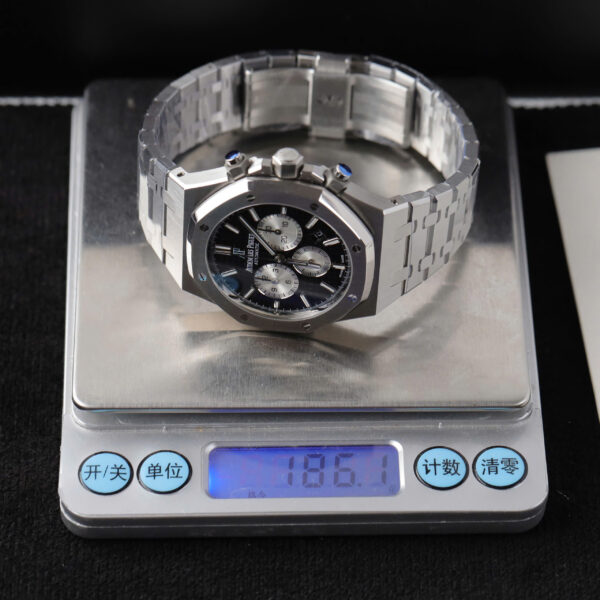 Đồng hồ Audemars Piguet Royal Oak Chronograph 26331ST Replica 11 nam mặt đen nhà máy APS 41mm (2)
