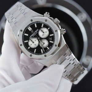 Đồng hồ Audemars Piguet Royal Oak Chronograph 26331ST Replica 11 nam mặt đen nhà máy APS 41mm (2)