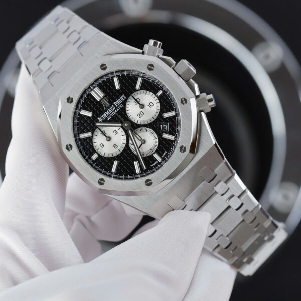Đồng hồ Audemars Piguet Royal Oak Chronograph 26331ST Replica 11 nam mặt đen nhà máy APS 41mm (2)