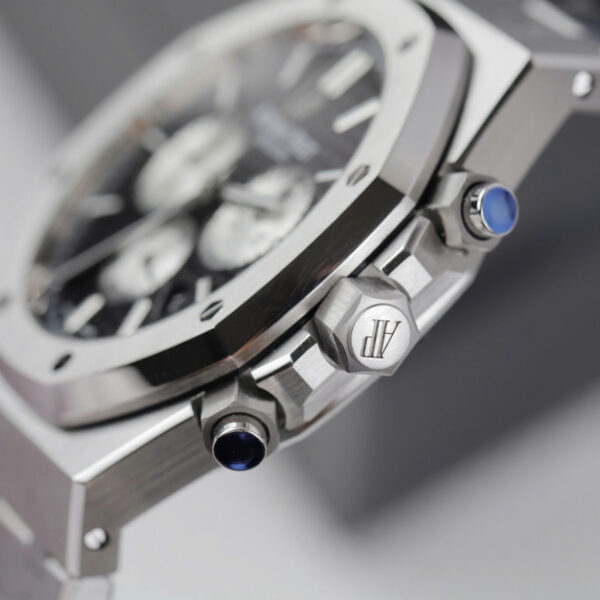Đồng hồ Audemars Piguet Royal Oak Chronograph 26331ST Replica 11 nam mặt đen nhà máy APS 41mm (2)