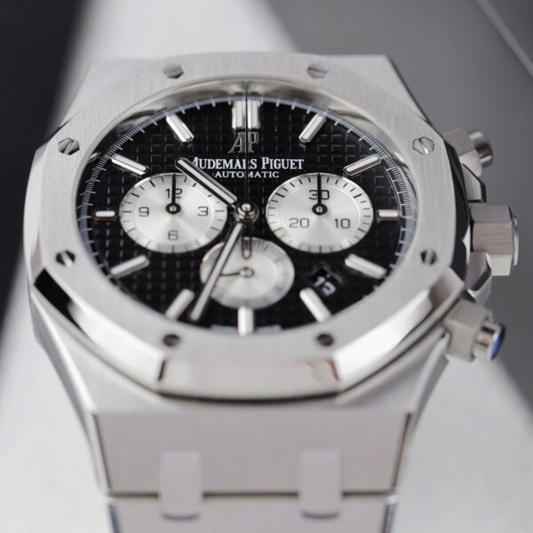 Đồng hồ Audemars Piguet Royal Oak Chronograph 26331ST Replica 11 nam mặt đen nhà máy APS 41mm (2)