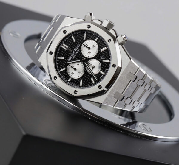 Đồng hồ Audemars Piguet Royal Oak Chronograph 26331ST Replica 11 nam mặt đen nhà máy APS 41mm (2)