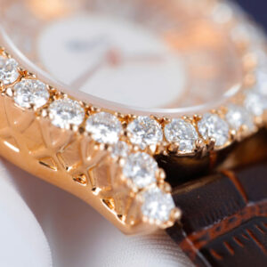 Đồng hồ Chopard Happy Sport 274809 Replica 11 bọc vàng thật đính kim cương moissanite 36mm (2)