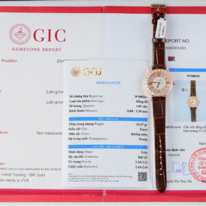 Đồng hồ Chopard Happy Sport 274809 Replica 11 bọc vàng thật đính kim cương moissanite 36mm (2)