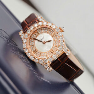Đồng hồ Chopard Happy Sport 274809 Replica 11 bọc vàng thật đính kim cương moissanite 36mm (2)