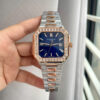 Đồng hồ Patek philippe 5821 nam demi mặt xanh đính đá baguette fake cao cấp 45mm