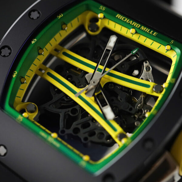 Đồng hồ Richard Mille Replica 11 RM61-01 Manual Winding Yohan Blake vỏ gốm đen nhà máy ZF 42.7×50 (2)