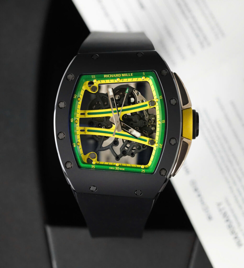 Đồng hồ Richard Mille Replica 11 RM61-01 Manual Winding Yohan Blake vỏ gốm đen nhà máy ZF 42.7×50 (2)