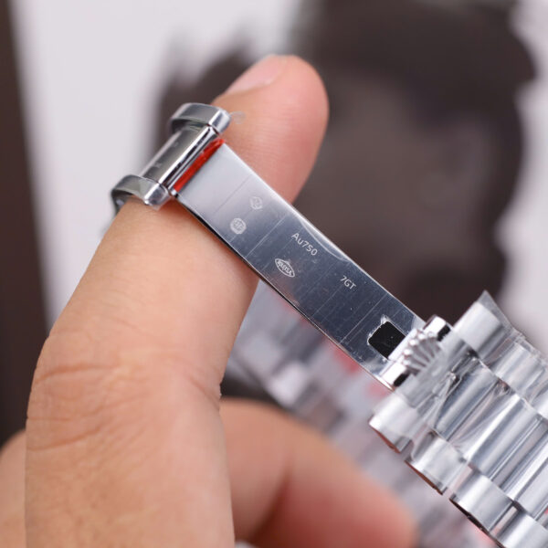 Đồng hồ Rolex Day-Date Replica 11 mặt khảm xà cừ cọc số đính moissanite baguette 40mm (2)
