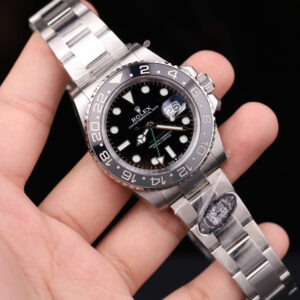 Đồng hồ Rolex GMT-Master II Batman Rep 11 mặt đen dây đeo Oyster nhà máy Clean 40mm (2)