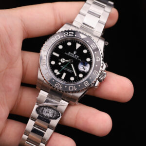 Đồng hồ Rolex GMT-Master II Batman Rep 11 mặt đen dây đeo Oyster nhà máy Clean 40mm (2)