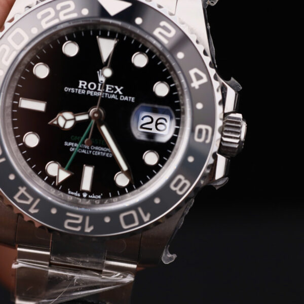Đồng hồ Rolex GMT-Master II Batman Rep 11 mặt đen dây đeo Oyster nhà máy Clean 40mm (2)