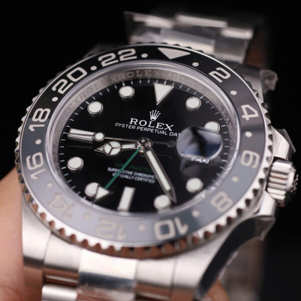 Đồng hồ Rolex GMT-Master II Batman Rep 11 mặt đen dây đeo Oyster nhà máy Clean 40mm (2)